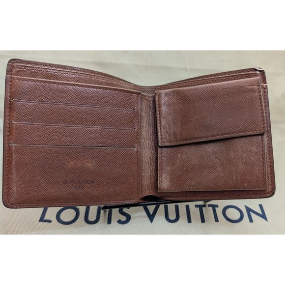 Louis Vuitton Monogram Portefeuille Marco Folding Wallet Brown CA1911 COA Includ - Picture 3 of 9